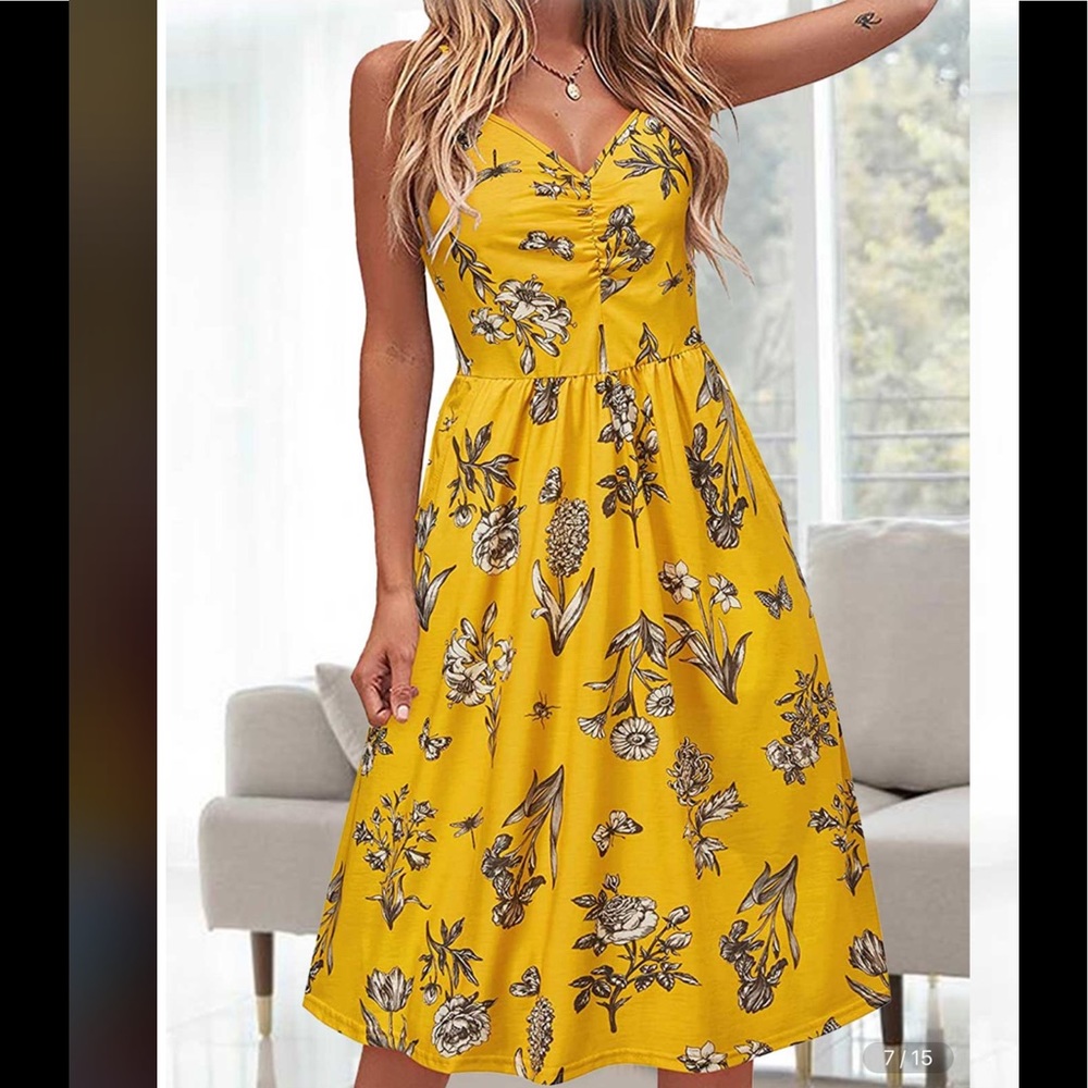 Floral Spaghetti Strap Dress